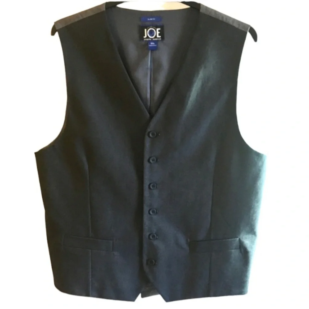 JOE Joseph Abboud Gray Slim Fit Vest